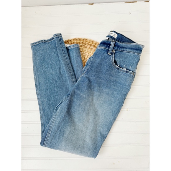 Abercrombie & Fitch Blue Straight Leg Jeans - Picture 5 of 13